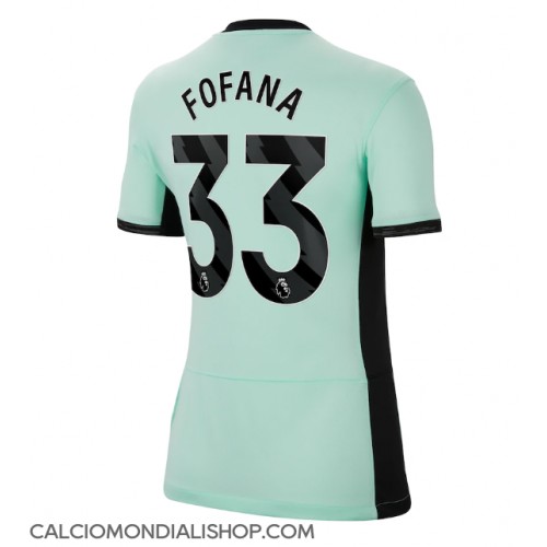 Maglie da calcio Chelsea Wesley Fofana #33 Terza Maglia Femminile 2023-24 Manica Corta